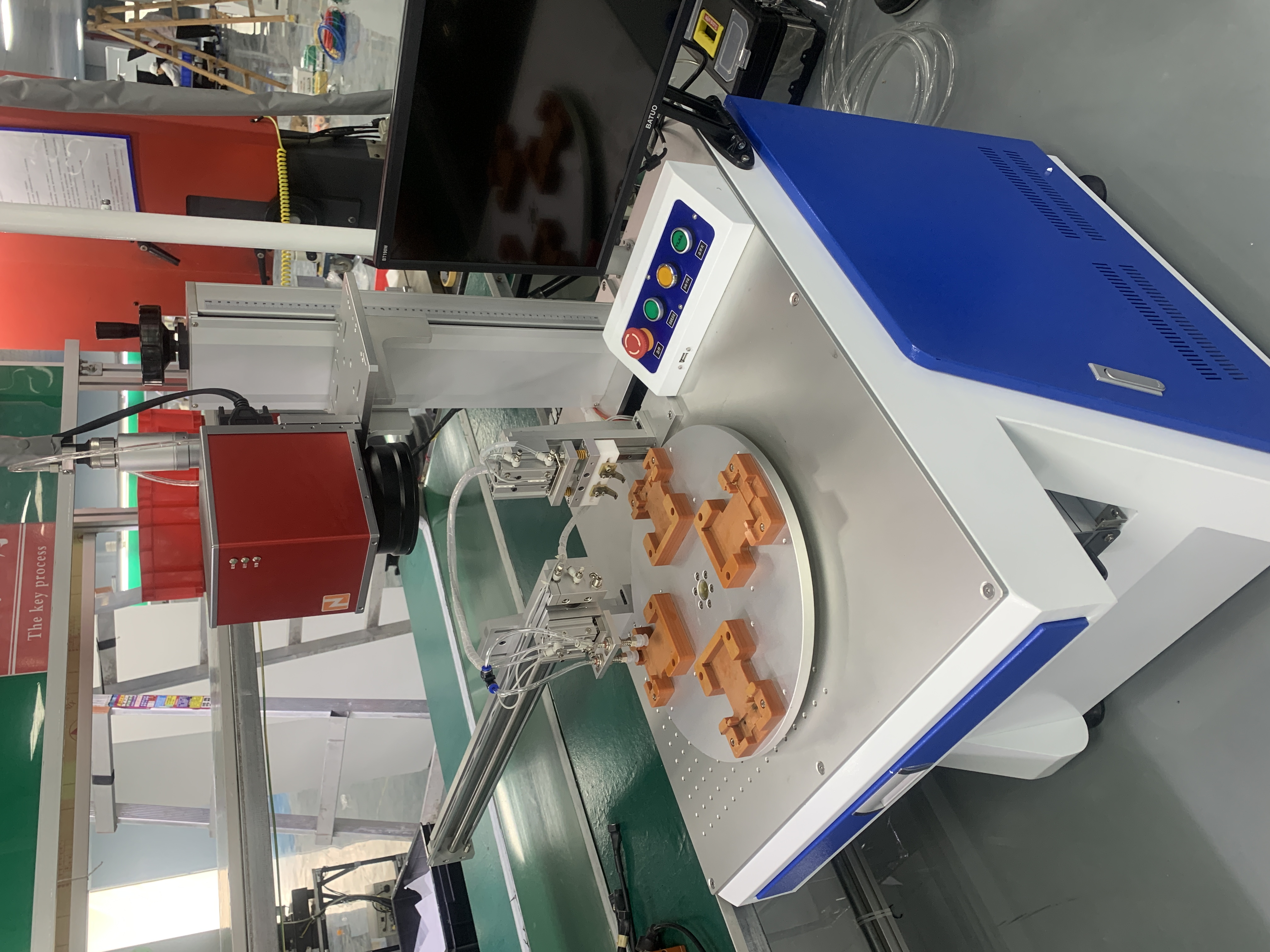 充电宝电池&保护板 四工位自动下料激光点焊机